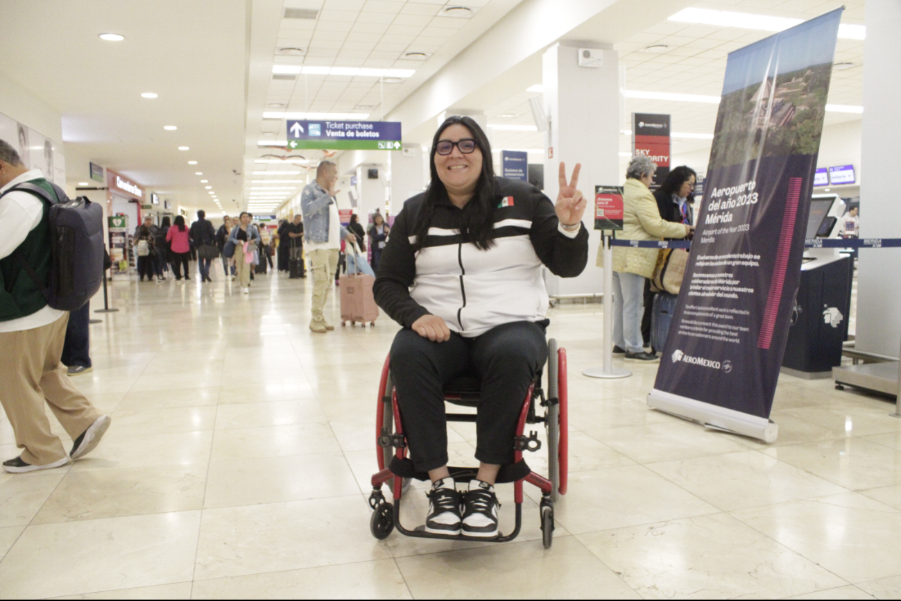  Atleta paralímpica yucateca, Sueña con una medalla olímpica; viaja para ganar la presea dorada en Los Ángeles     