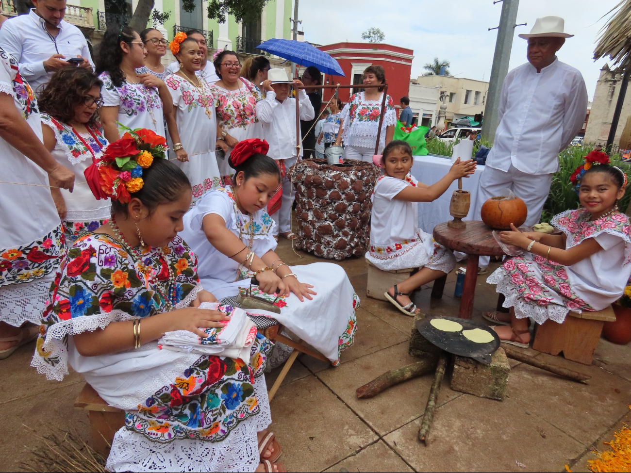 Hicieron demostración de tradiciones