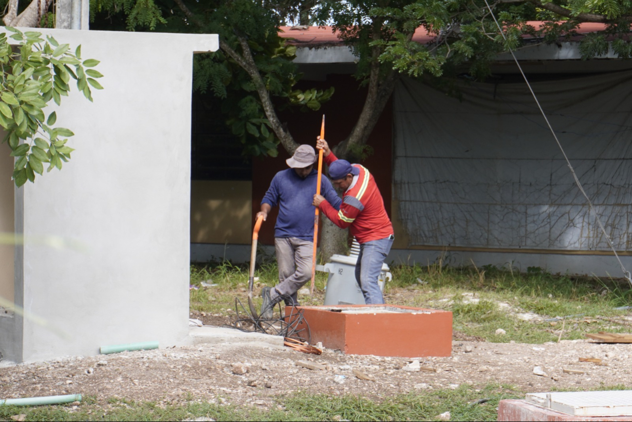 Aceleran obras en primaria de Campeche para que alumnos regresen a clases presenciales