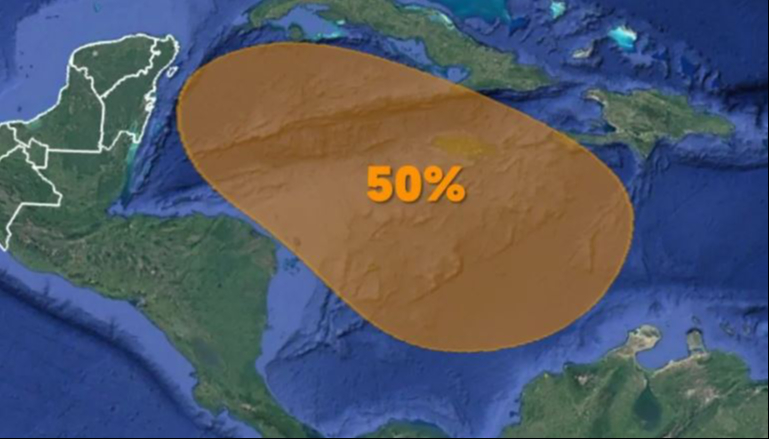 Posible formación ciclónica en el Caribe aumenta la probabilidad al 50% para Quintana Roo