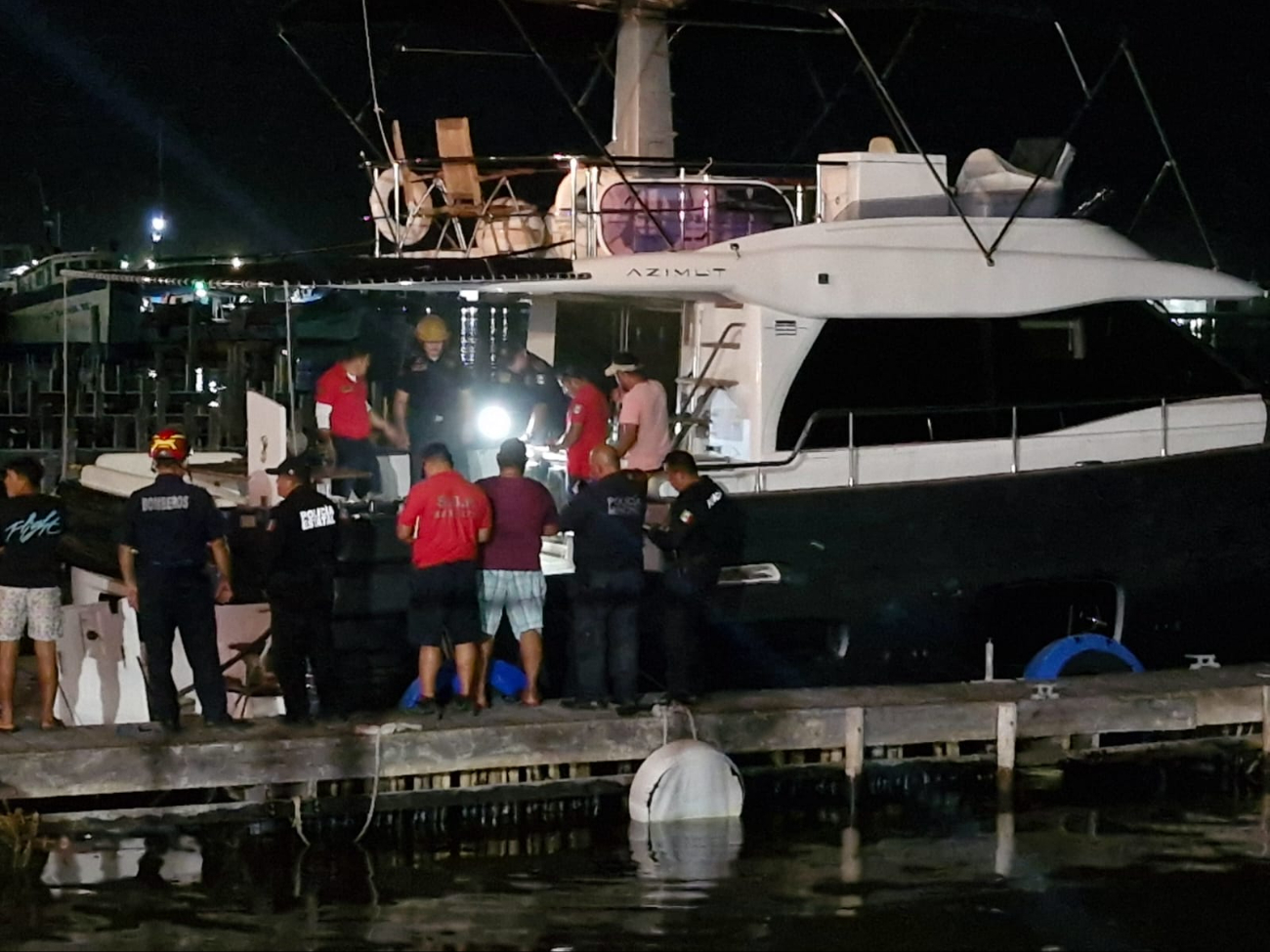 Corto circuito provoca conato de incendio a un yate de lujo en Progreso