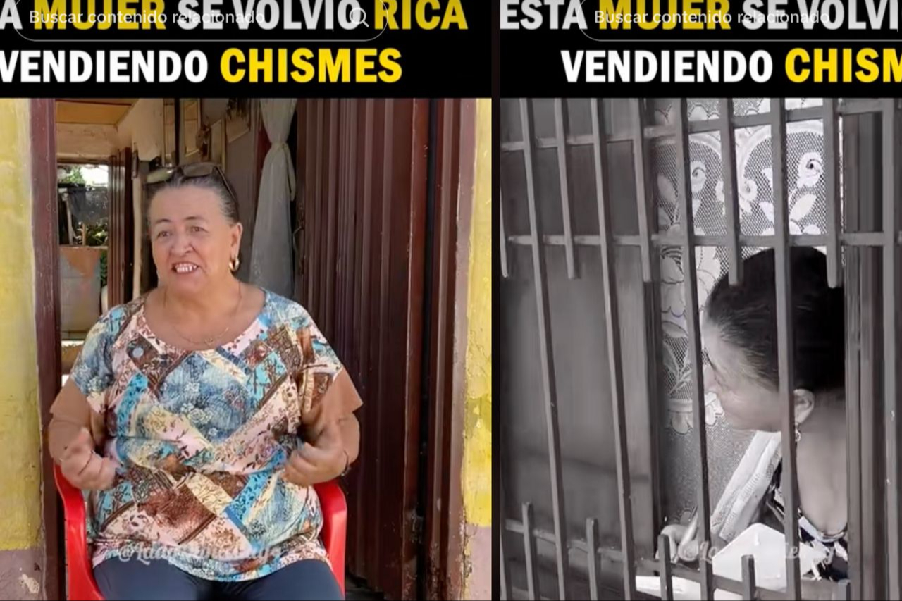 Mujer se hace viral por vender por vender los chismes de su sus vecinos