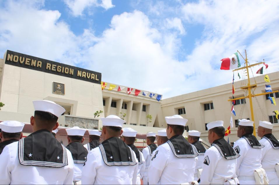 Novena Región Naval conmemora Aniversario de la Armada de México en Isla Mujeres