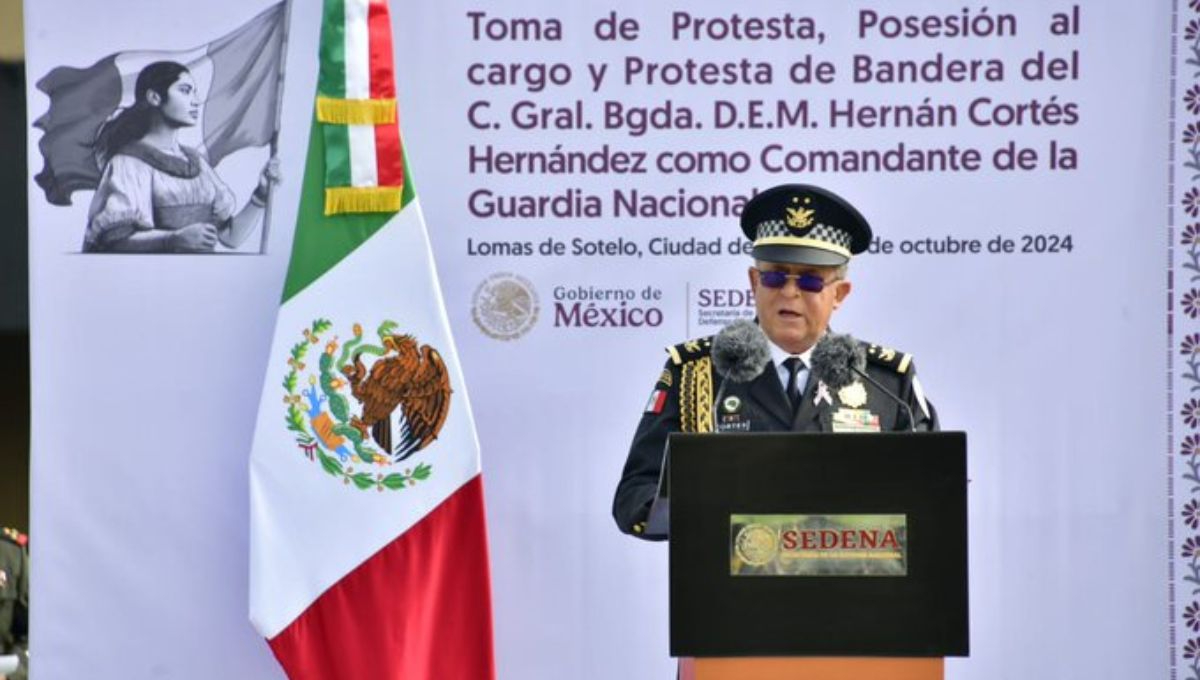 El General Hernán Cortés Hernández tomó protesta como nuevo Comandante Interino de la Guardia Nacional