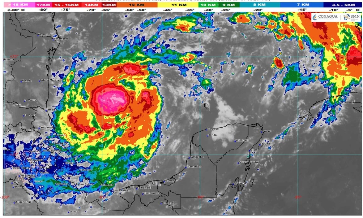 Clima en Campeche 6 de octubre: Milton ocasionará lluvias muy fuertes este domingo