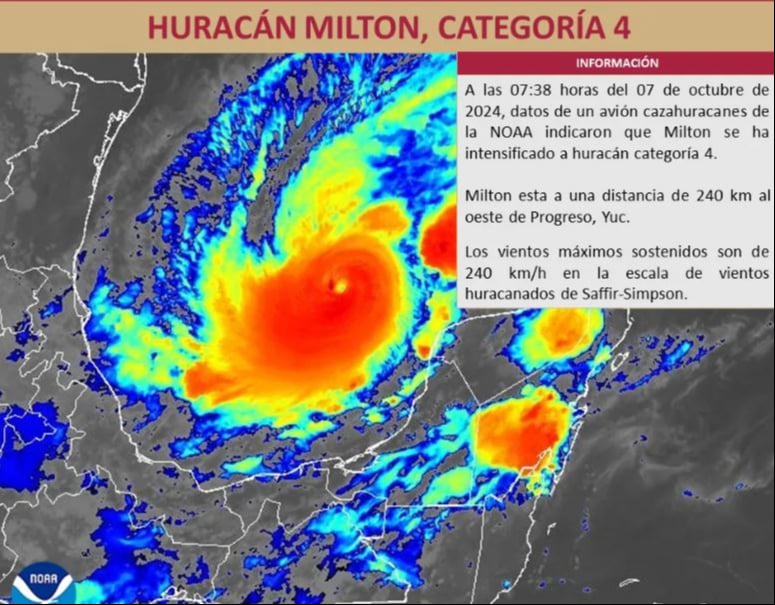 Alertan en Yucatán por Milton