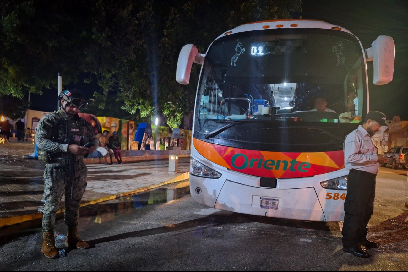 Se han enviado 5 autobuses hacia Dzilam González, el refugio más cercano