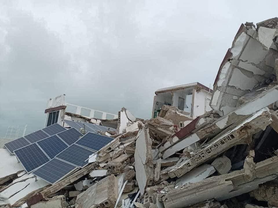 La casa quedó en ruinas luego de desplomarse