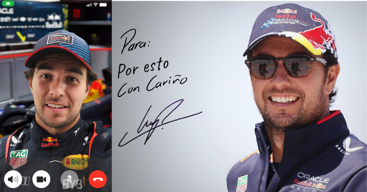 Hola Checo: Guía para recibir una videollamada y foto autografiada por Sergio Pérez