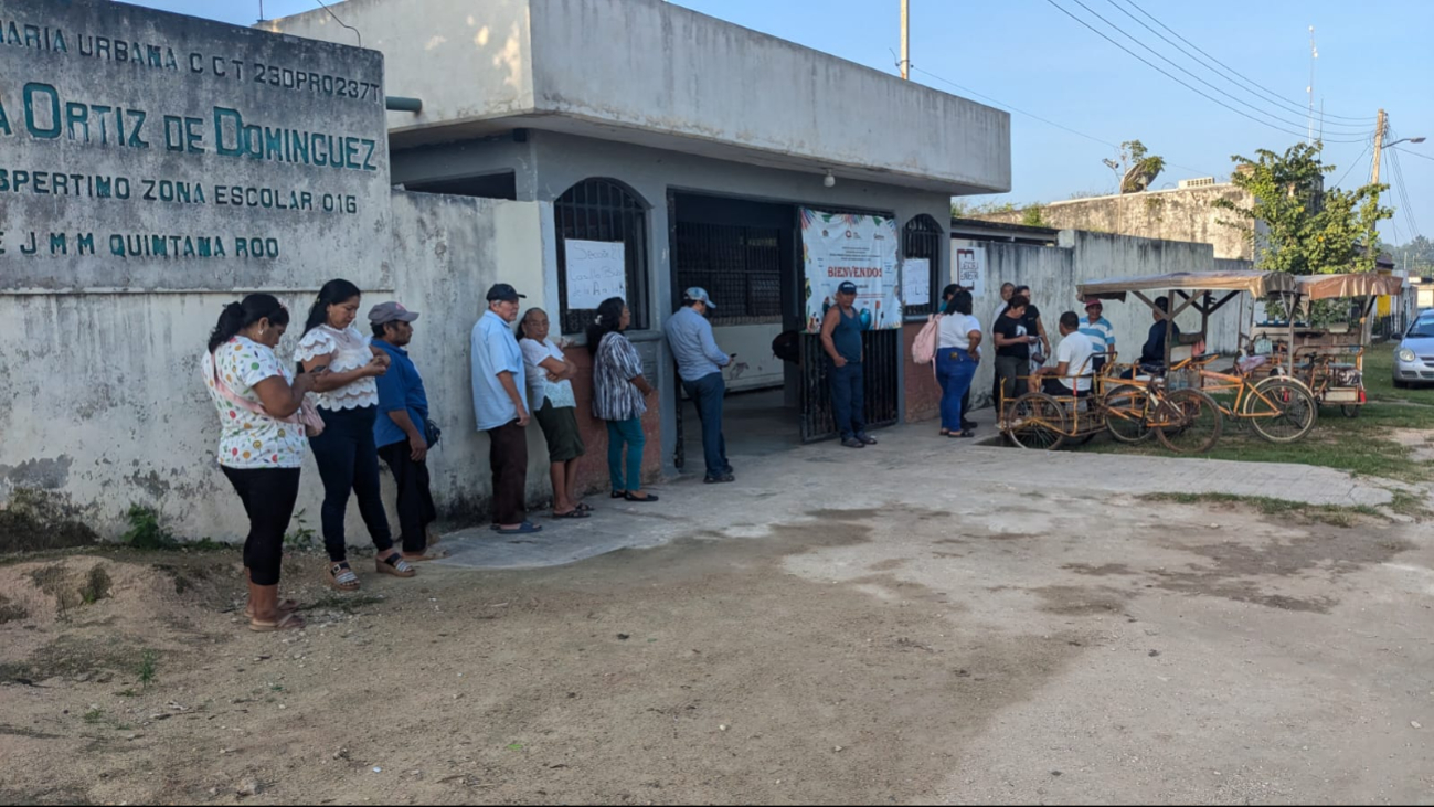 En Sabán las votaciones dieron inicio a las 8 de la mañana