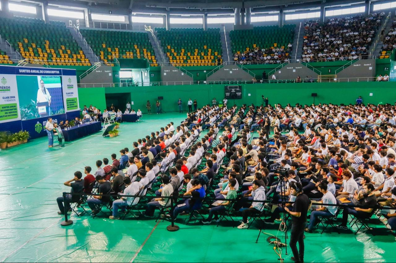 Participan casi tres mil jóvenes en el sorteo anual del Servicio Militar en Mérida