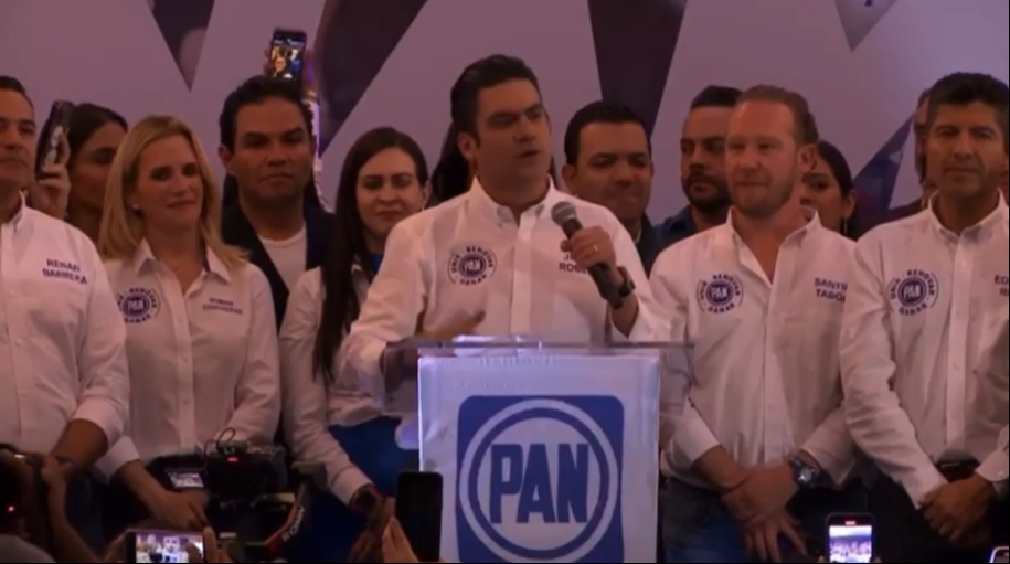 Jorge Romero se proclama como el ganador de la dirigencia del PAN.