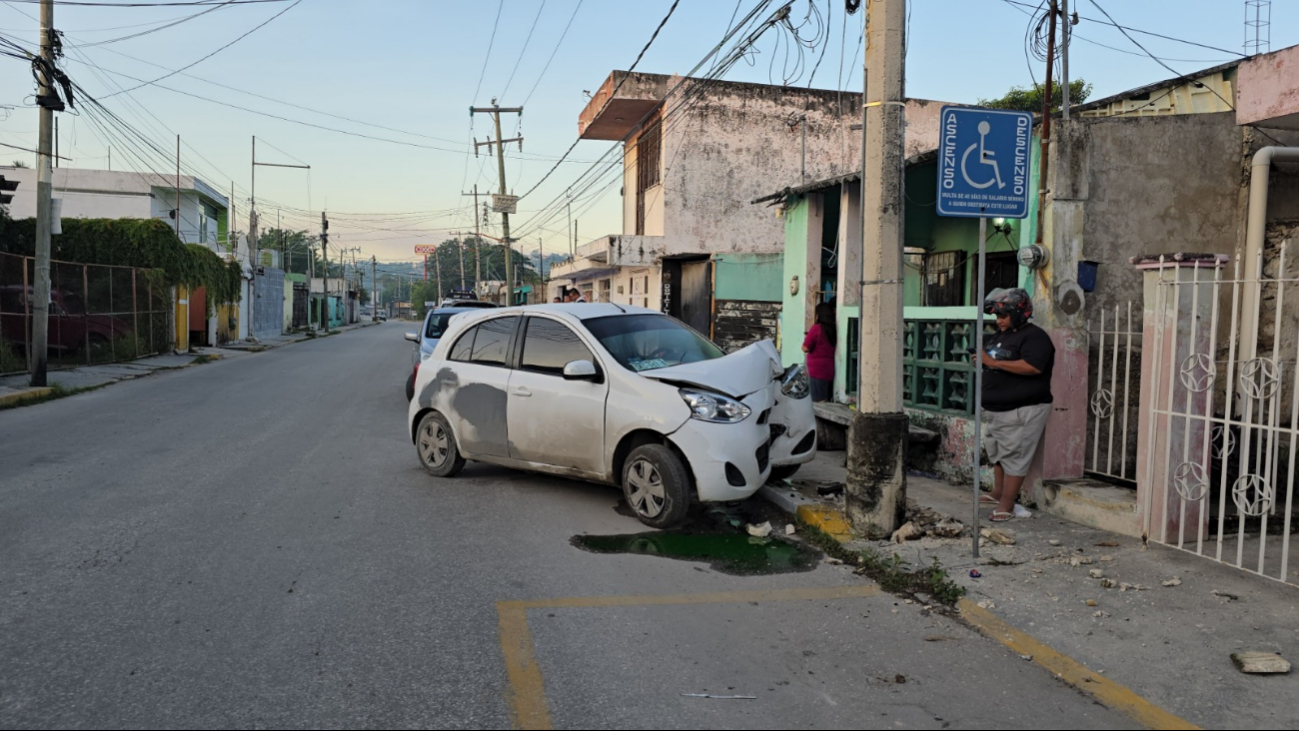 Ebrio genera fuerte hecho de tránsito en Campeche