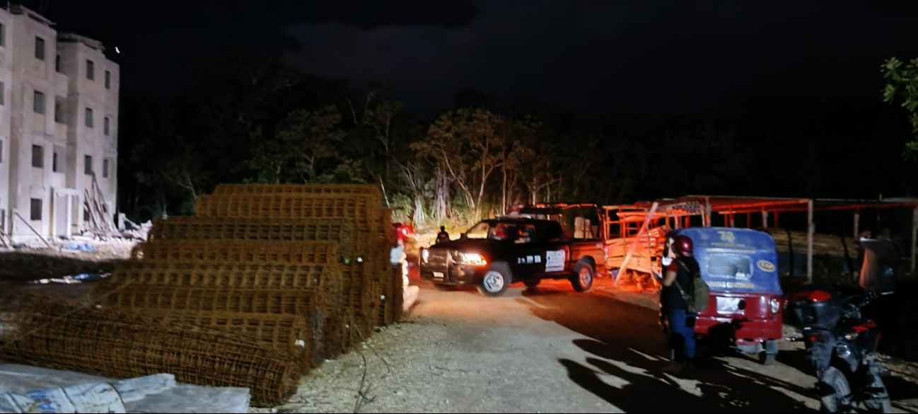 Autoridades llegaron al lugar para poder asegurar el área.