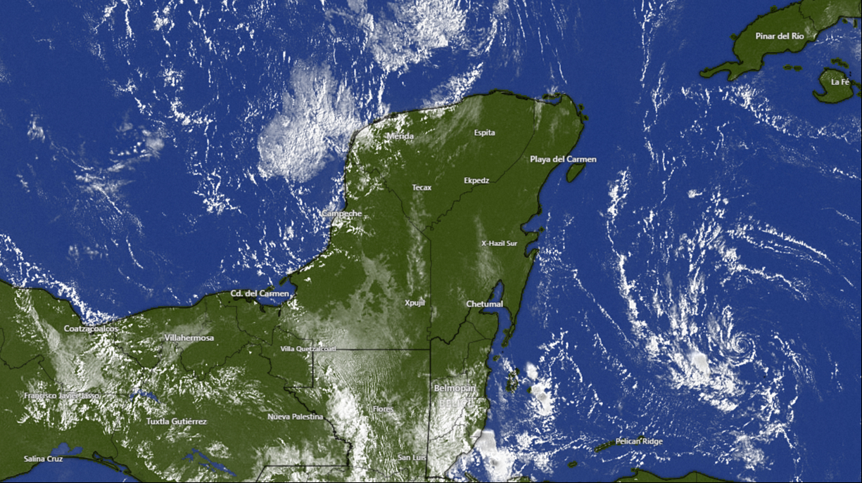 Tormenta Tropical Sara se formaría cerca de la Península de Yucatán; sigue su evolución en directo