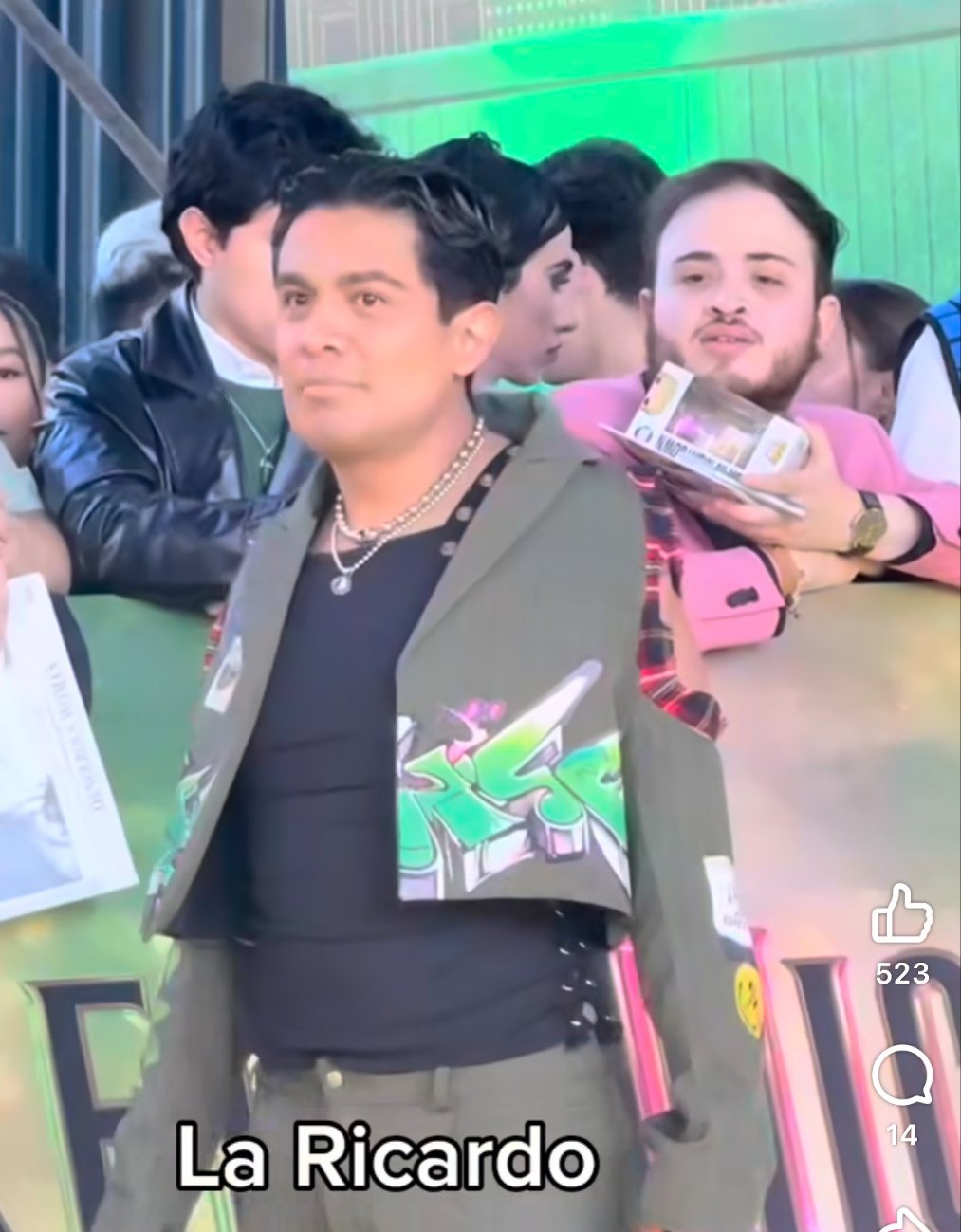 Ricardo no fue nada bien recibido  por los fans presentes