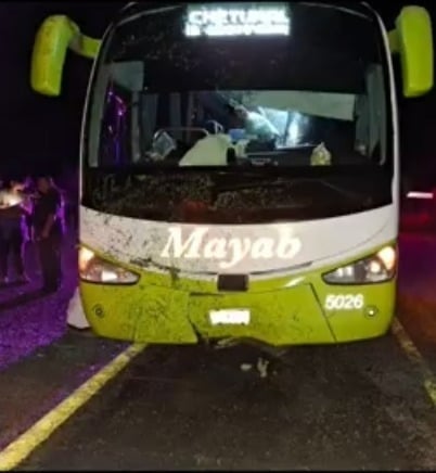 Chófer de autobús amenaza a pasajeros que se dirigían a Chetumal.