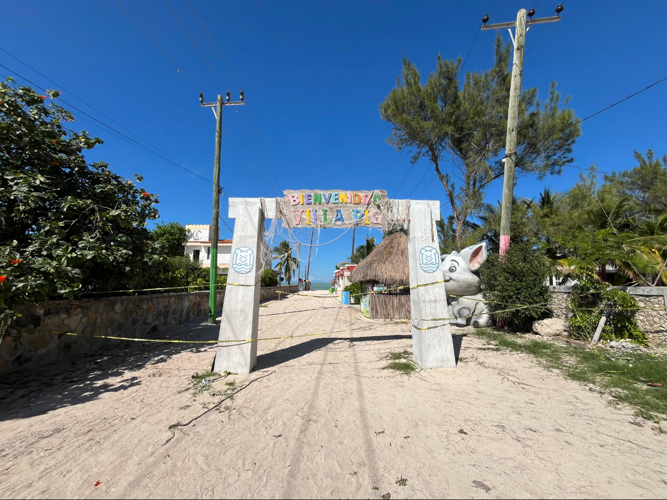 La Pig Beach permanece cerrada y sin acceso al público