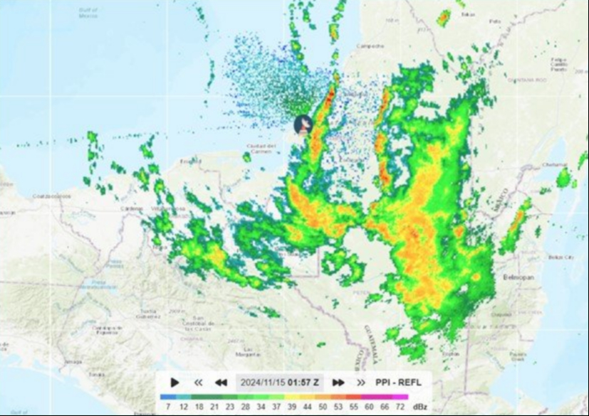 Afectaciones al clima en la Península de Yucatán durante el Buen Fin.