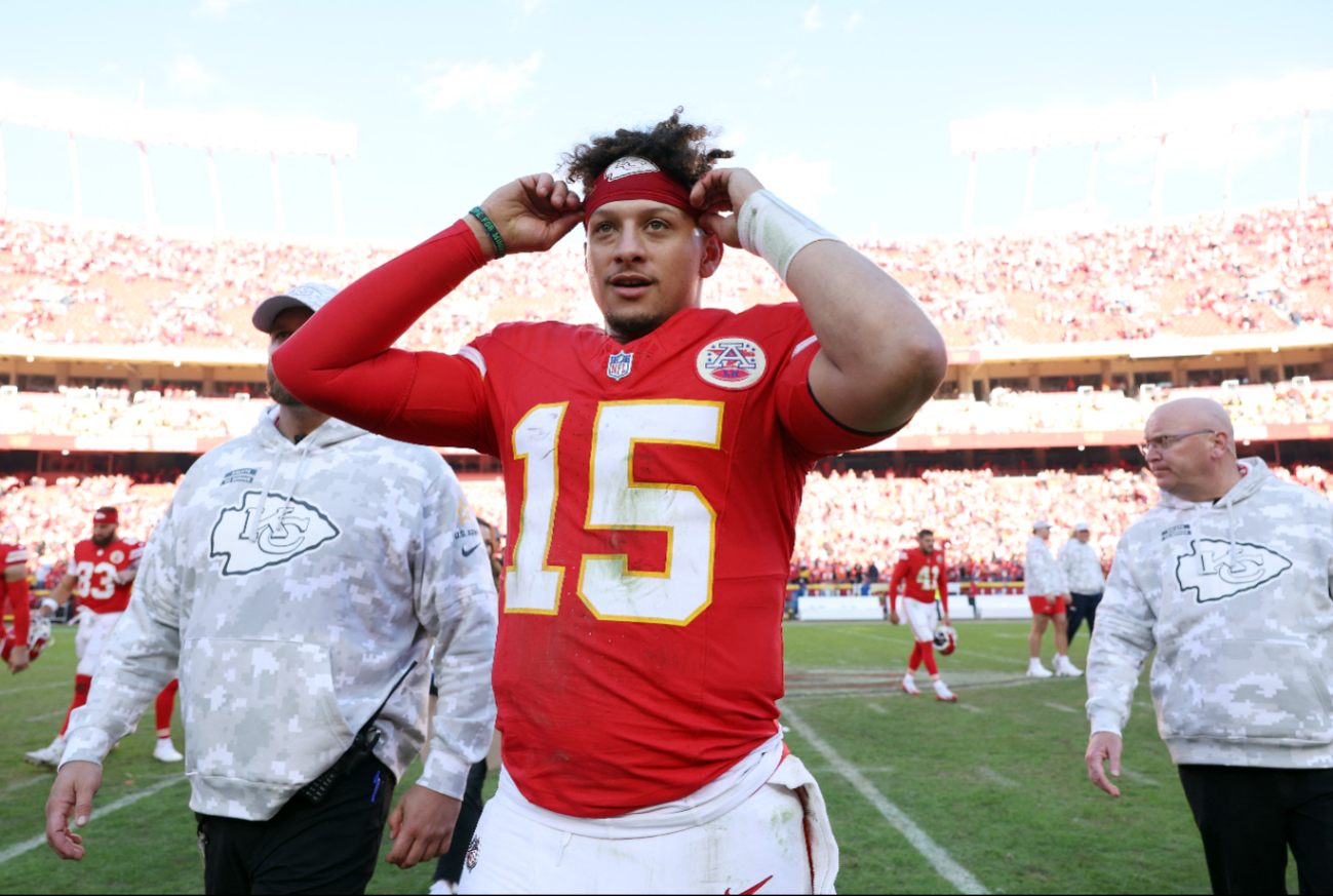 Patrick Mahomes en acción