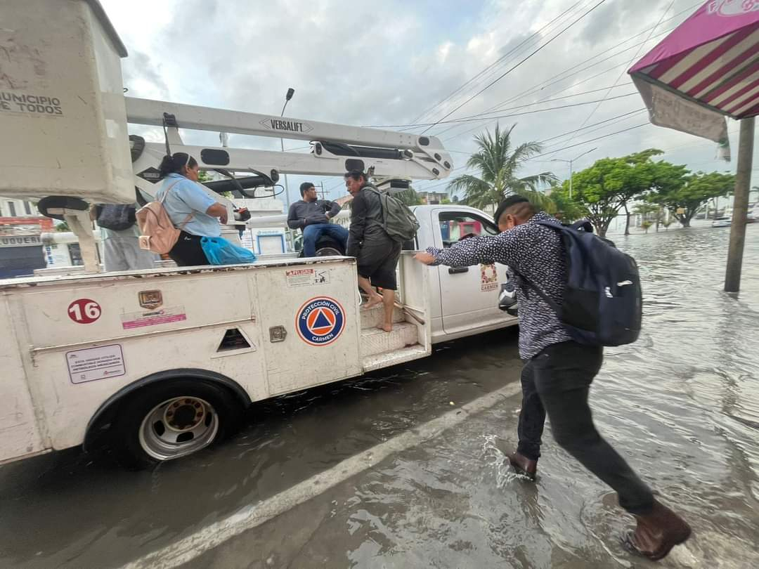 Las inundaciones mayores se registraron en el Chechén y el Reloj de las Tres Caras