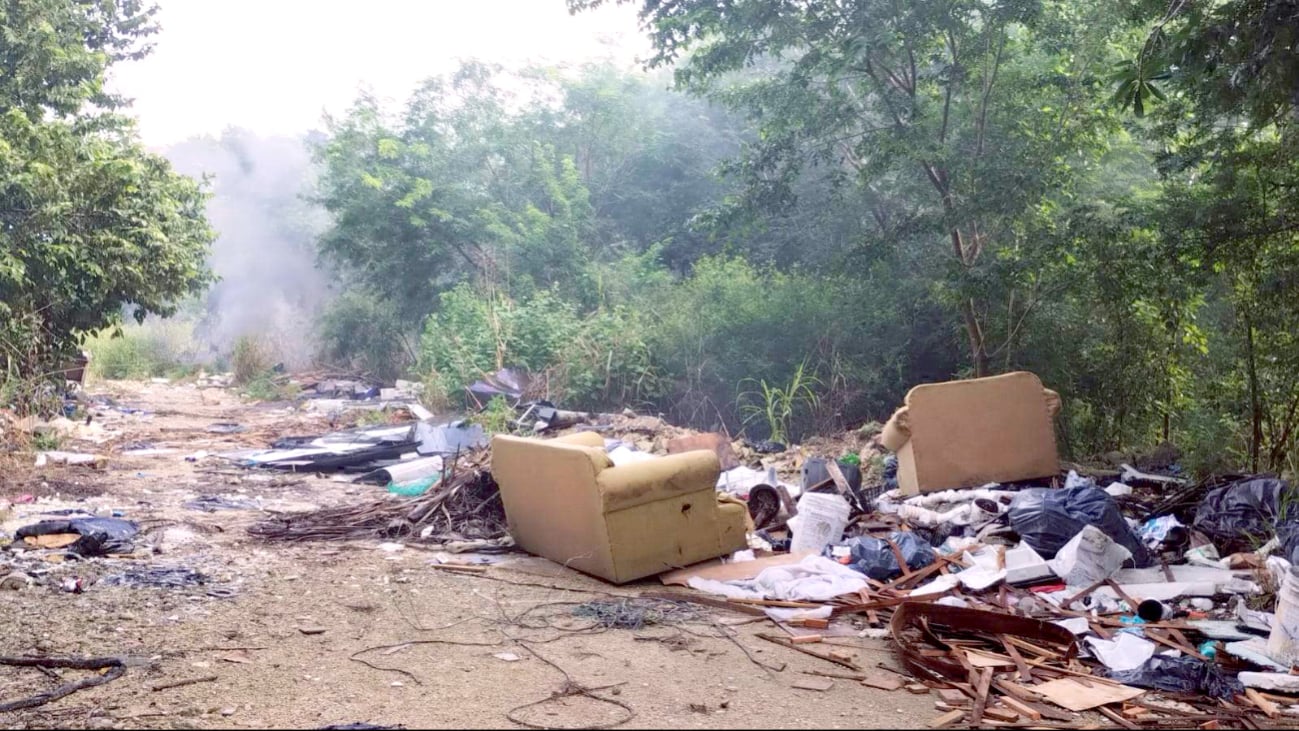 Sujeto provoca incendio en un terreno baldío en Playa del Carmen 