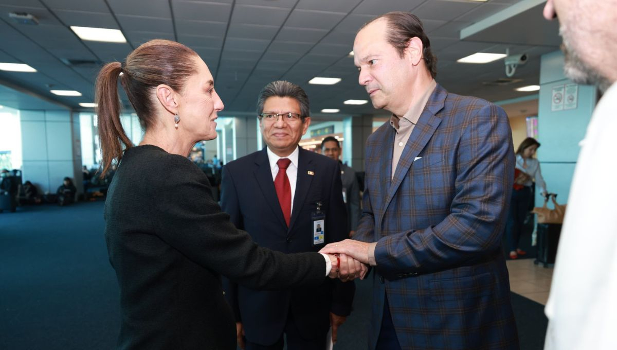 La presidenta Claudia Sheinbaum se reunión con el canciller de Panamá, Javier Martínez-Acha