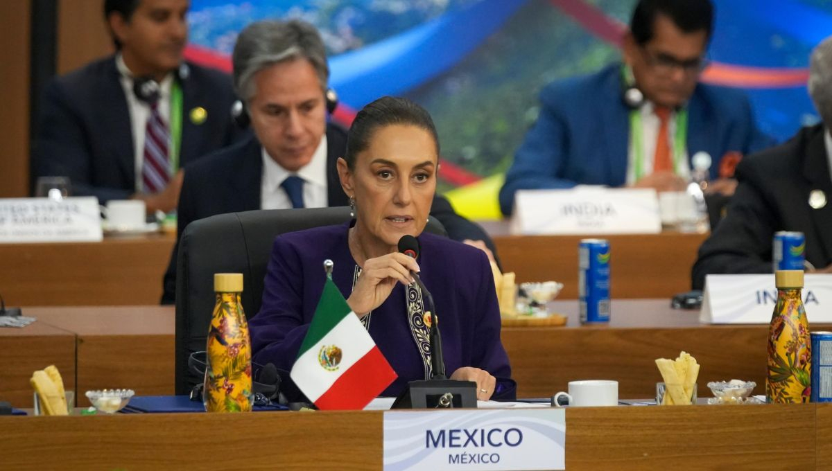 Claudia Sheinbaum propone en el G20 reducir gasto militar para reforestación y paz global