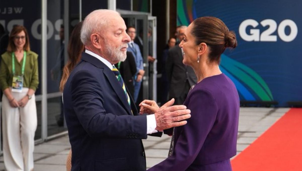 La presidneta de México, Claudia Sheinbaum fue recibida por su homólogo brasileño y anfitrión a la reunión de la Cumbre del G20