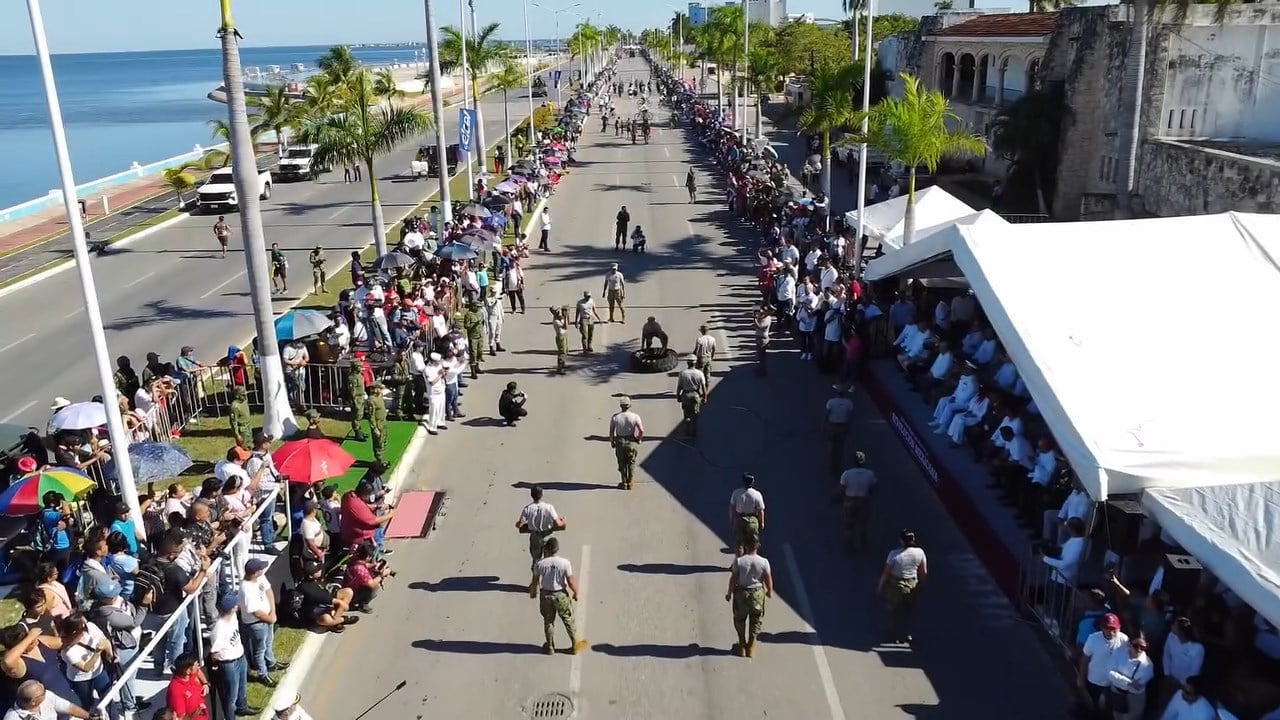 Cierran calles en Campeche por desfile de la Revolución: Conoce las rutas alternas