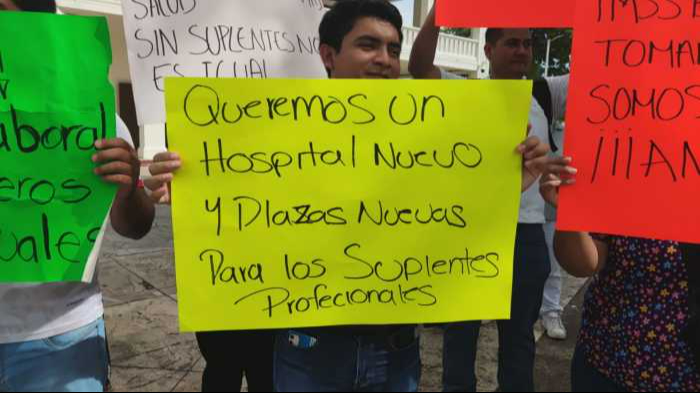 Los trabajadores exigen ser debidamente tratados ante sus servicios.