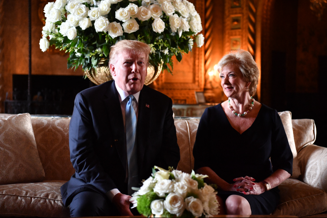 Trump y Linda McMahon