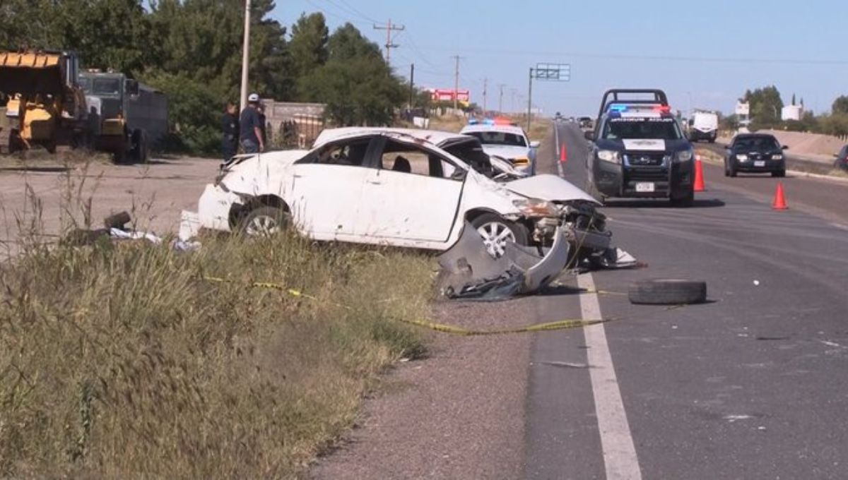 El percance ocurrió a la altura del kilómetro 32 de la carretera Chihuahua-Cuauhtémoc