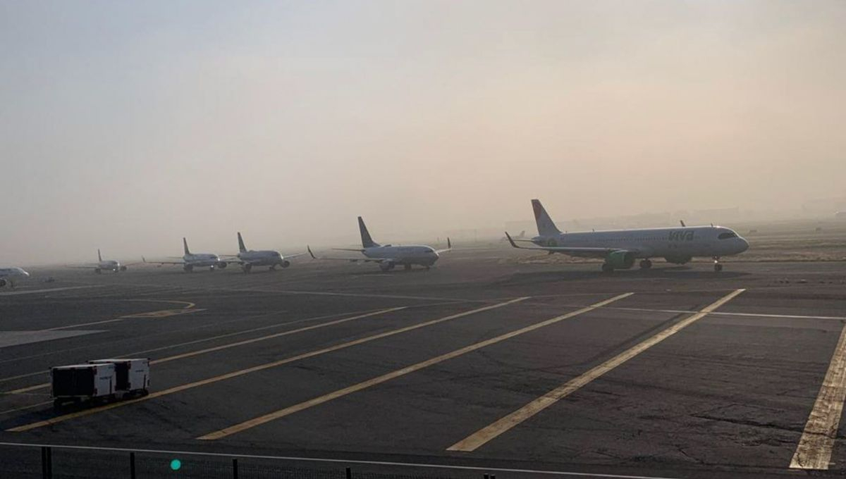 Un banco de niebla en la CDMX causa retrasos en el Aeropuerto Internacional