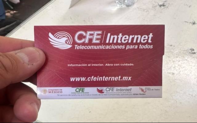 CFE comparte lista de lugares donde entrega chip con internet gratis