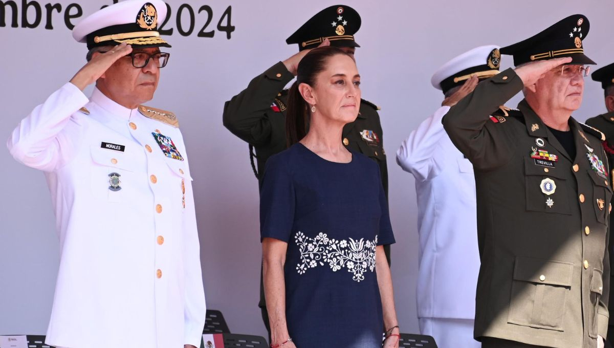 Claudia Sheinbaum Pardo, presidenta de México en el 199 Aniversario de la Consolidación de la Independencia en el Mar, en Manzanillo, Colima