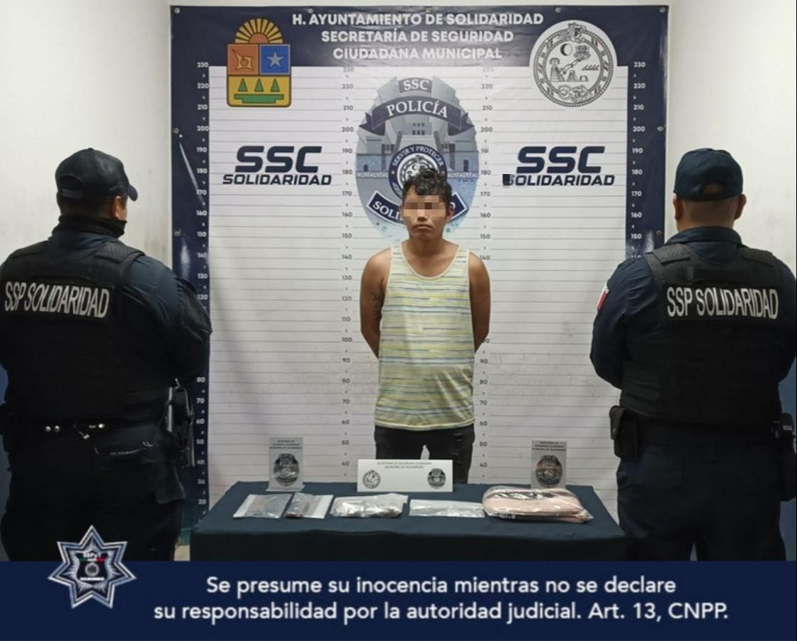 Frustran venta de un probable tirador en Playa del Carmen.