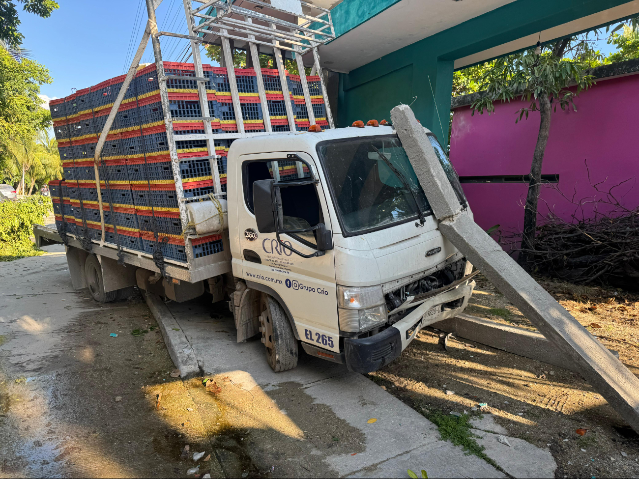 El accidente ocurrió en la calle Miramar de la colonia San Nicolás, por Amado Nervo