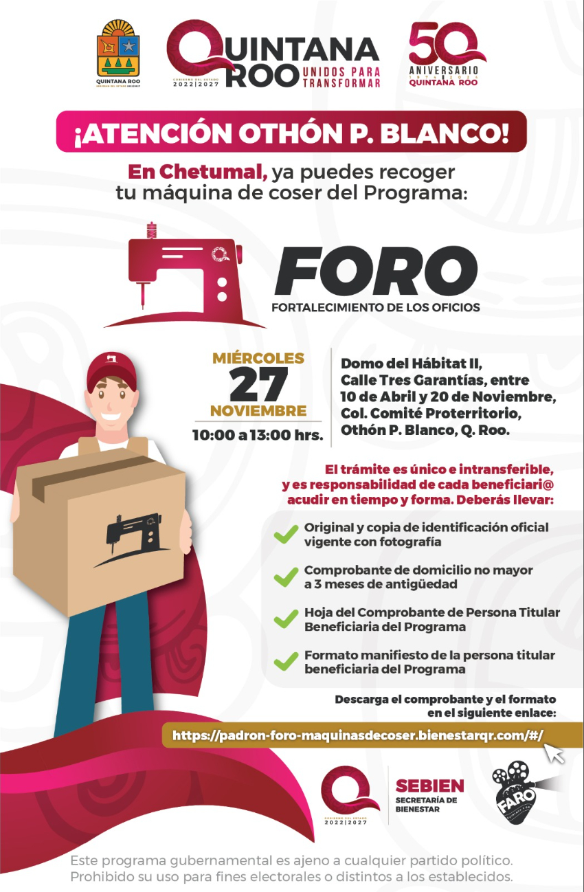 Información completa del Programa FORO en Chetumal