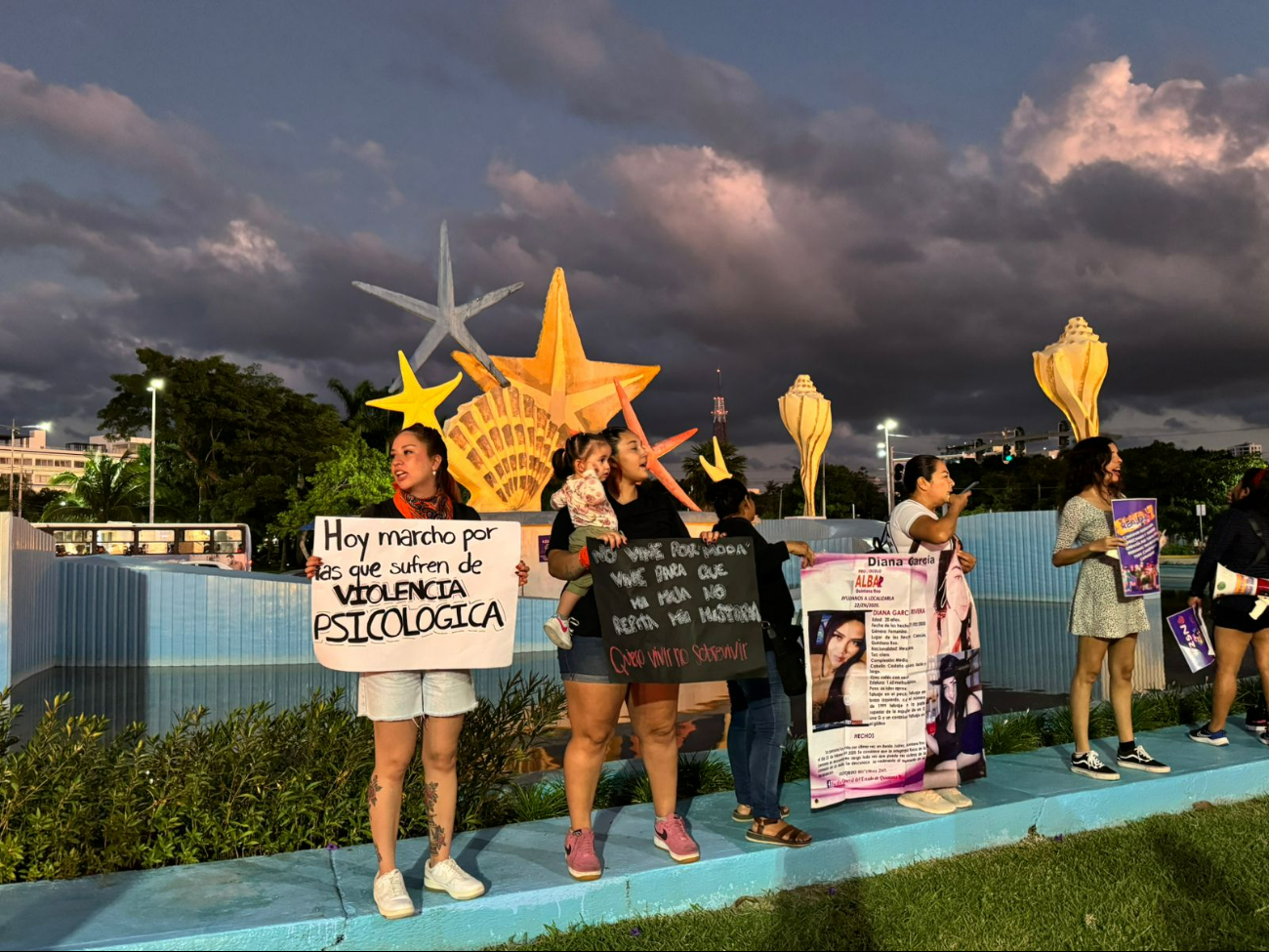 La glorieta Fantasía Caribeña fue el sitio donde se presentaron las mujeres.