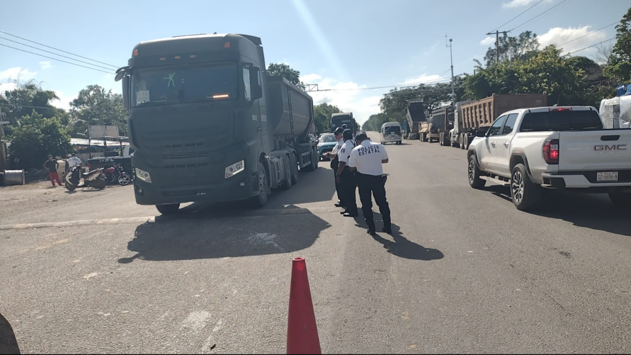 El operativo se está llevando a cabo en la carretera en dirección a la capital del Estado