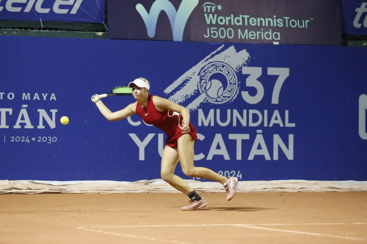 La favorita de la Copa Mundial Yucatán de tenis J500, avanza con paso firme