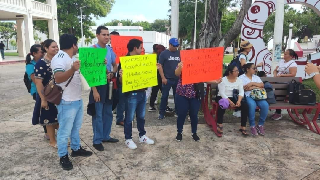 Amenazan a trabajadores del IMSS-Bienestar de Chetumal por manifestarse