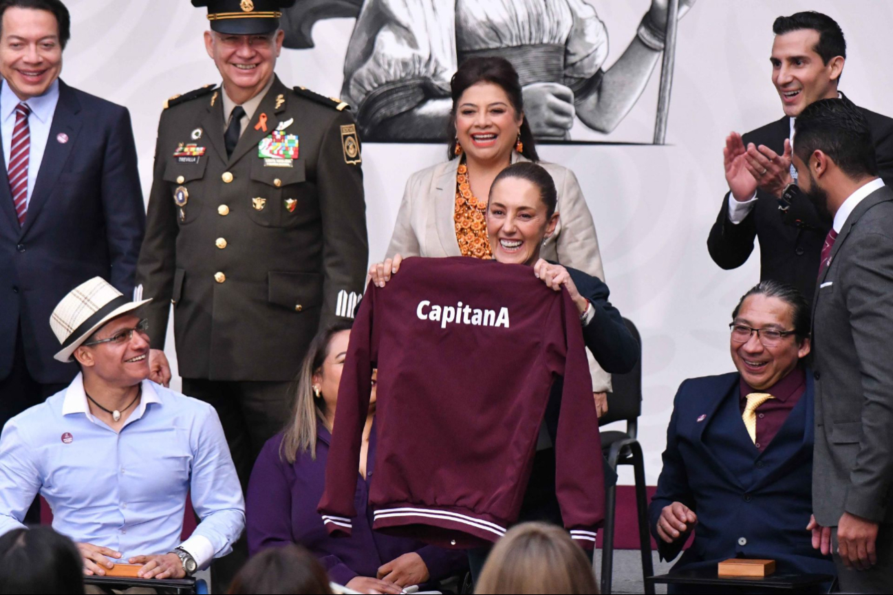 Sheinbaum es la nueva capitana