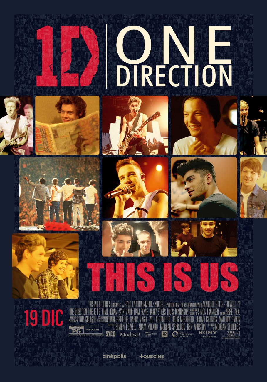 Cinépolis anuncia reestreno de This is Us, documental de One Direction.