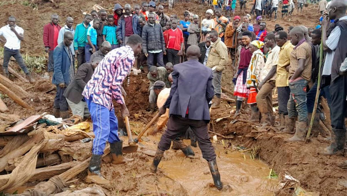 Las fuertes lluvias en Uganda causaron el deslizamientos de tierra