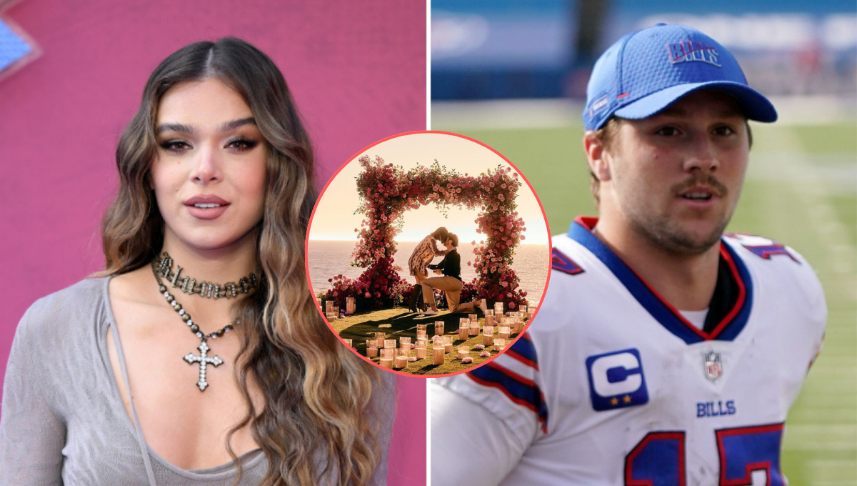 Josh Allen propuso matrimonio a su novia Hailee Steinfeld de manera épica, y anunciaron su compromiso en Instagram