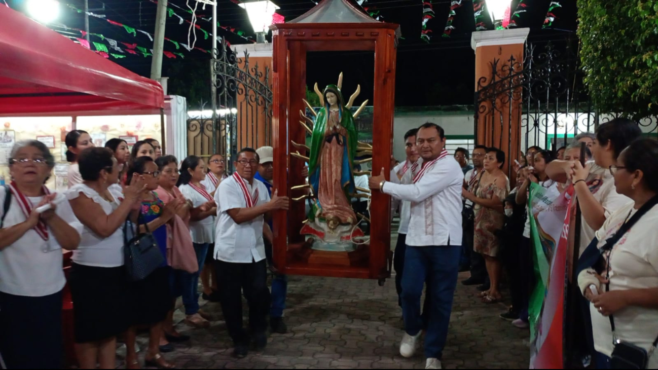 La peregrinación se realizó en calles de Tizimín