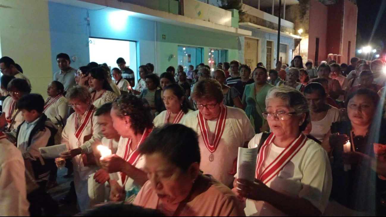 Se entonaron alabanzas a la Virgen de Guadalupe