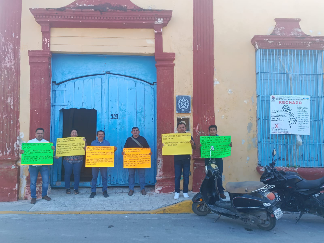 Trabajadores del INAH exigen no reducir presupuesto a Cultura y Servicios Públicos